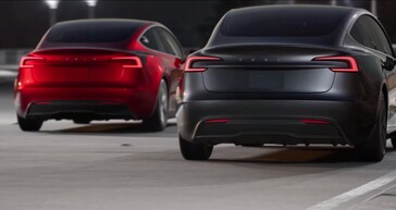 Il retro della Tesla Model 3 appare più pulito e moderno nel refresh di Highland. (Fonte: Tesla)