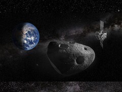 Una rappresentazione artistica della missione Ramses (Fonte: ESA-Science Office; a cura di)