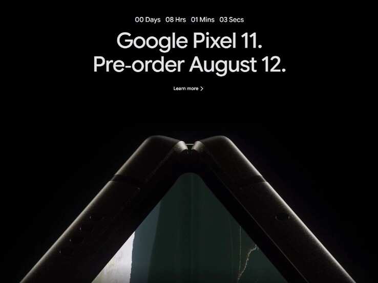 Secondo il Google Store, i preordini per la famiglia Pixel 11 inizieranno il 12 agosto alle ore 10:00 ET, non alle ore 18:00 ET