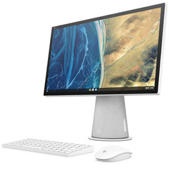 Il Chromebase 21,5 pollici All-in-One Desktop può ruotare di 90°. (Fonte immagine: HP)