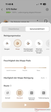 Impostazioni di pulizia