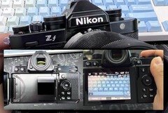 Le immagini della prossima Nikon Zf confermano un design di ispirazione retrò con una buona dose di controlli analogici. (Fonte: Nikon Rumors)