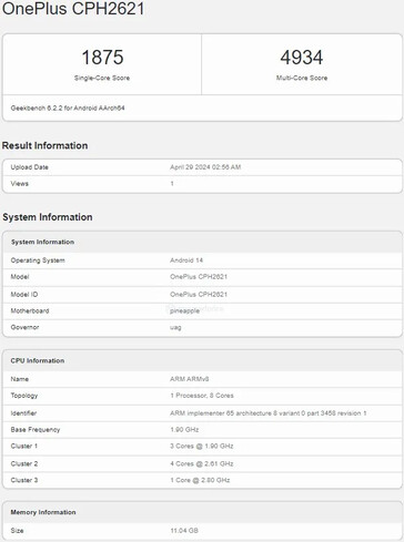 Il "Nord 4" appare su Geekbench...