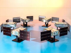 I sei satelliti SunRISE (Fonte: Space Dynamics Laboratory/Allison Bills; ritagliato)