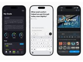 iPhone che mostra SmartGym, Stoic e VLLO con le funzioni di Apple Intelligence. (Fonte immagine: Apple Newsroom)