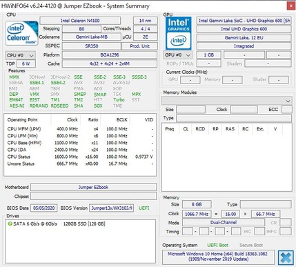 Latitude 15 5510 - HWInfo