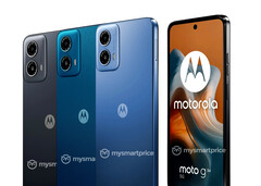 Motorola venderà il Moto G34 5G in almeno tre opzioni di colore, una delle quali con finitura in pelle. (Fonte immagine: MySmartPrice - modificato)