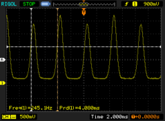 Luminosità &gt; 5%: 233.6 - 245,1 Hz