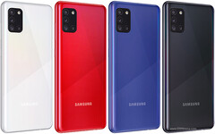 Ecco le colorazioni disponibili per Galaxy A31 (Image Source: GSMArena)