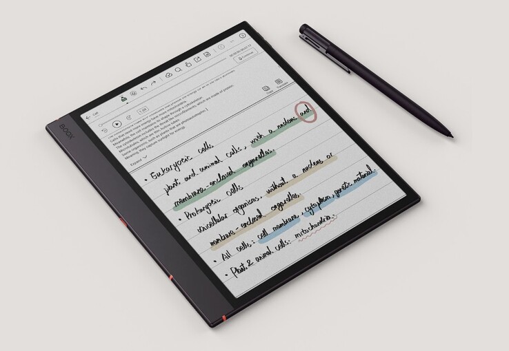 Gli utenti possono prendere appunti utilizzando lo stilo magnetico oppure parlare per ottenere trascrizioni tramite intelligenza artificiale sul tablet Boox Note Air6 C.