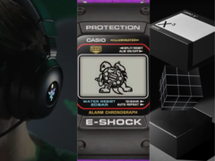 Da sinistra a destra, le cuffie Skibidi di Razer, l'E-Shock di Casio e lo smartphone a forma di cubo Oppo X³. (Fonte immagine: Razer, Casio, Oppo - Edited)