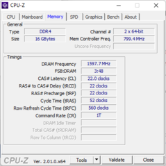 CPU-Z Memoria