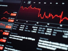 Un pannello di controllo digitale dedicato al mercato azionario che mostra l'andamento dei dati finanziari.