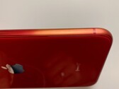L'iPhone SE 2 rosso sbiadito (PRODUCT) RED della moglie di Ben Geskin. (Immagine: @BenGeskin)