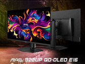 Il MAG 322UP QD-OLED E16 contiene lo stesso pannello QD-OLED Gen 3 del MAG 321UP dello scorso anno. (Fonte: MSI)