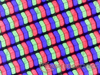 Disposizione subpixel RGB consupporto penna