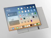 Render di un telefono Oppo a tripla piegatura. (Fonte: Zhou Yibao)