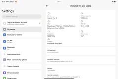 Software di Xiaomi Pad 8