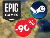 Sid Meier's Civilization VI è attualmente scontato del 90% sia su Steam che sull'Epic Games Store. (Fonte: Steam / Epic Games)