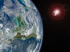 Un'immagine che mostra la Terra e la Luna. (Fonte: Buddy_Nath - Pixabay)