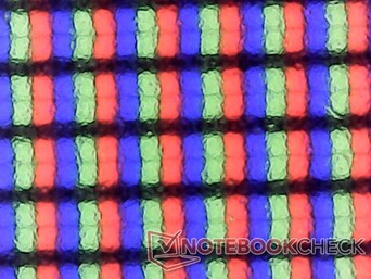 I pixel RGB non sono così granulosi come la maggior parte degli altri display opachi per immagini soggettivamente più nitide