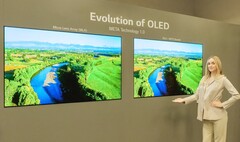 Gli Smart TV OLED LG G3 dovrebbero avere pannelli più luminosi e più efficienti dal punto di vista energetico rispetto ai vecchi Smart TV OLED LG. (Fonte: LG Display)