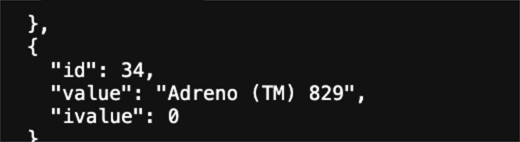 Lo Snapdragon 8 Gen 5 è dotato della GPU Adreno 829 di Qualcomm. (Fonte immagine: Geekbench)