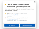 Il nuovo PC Health Check (fonte: Microsoft)