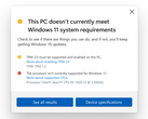 Il nuovo PC Health Check (fonte: Microsoft)