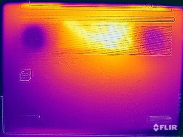 Temperatura superficiale durante la prova di stress (in basso)