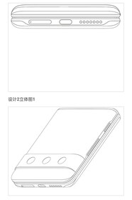 Brevetto del telefono flip di Xiaomi. (Fonte: CNIPA via MySmartPrice)