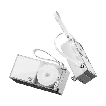 Il retrattile 3-in-1 sembra essere disponibile in un unico colore (bianco) e con un ingombro ridotto. (Fonte: Sharge)