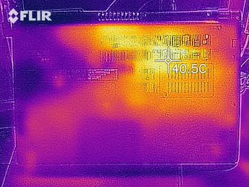 Distribuzione del Calore sotto carico - lato inferirore