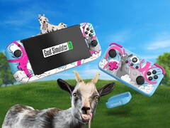 Goat Simulator celebra il suo 10° anniversario con le edizioni speciali del Nitro Deck e del controller Neo S di CRKD. (Fonte: CRKD)