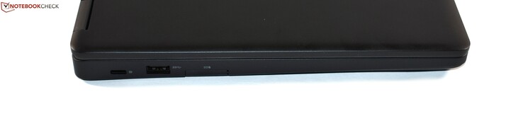 Lato sinistro: USB 3.1 Gen 1 type C, USB 3.0 type A, SD card-reader