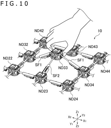 Il brevetto del nuovo controller di Sony mostra una serie di nodi e alberi (Fonte: database brevetti Wipo)