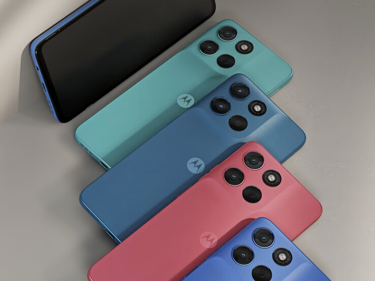 Il Moto G57 Power nei suoi quattro colori di lancio. (Fonte immagine: Motorola)