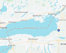 Il nome del Lago Ontario rimane invariato su MapQuest.