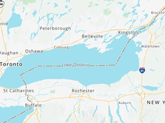 Il nome del Lago Ontario rimane invariato su MapQuest.