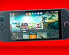 Nintendo Switch 2 con lo sfondo di Legend of Zelda: Tears of the Kingdom. (Fonte immagine: Nash Weedle su X)