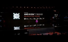 AMD ha presentato tre nuovi processori con 3D V-cache al CES 2023 (immagine via AMD)