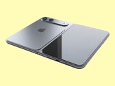 L'iPhone Fold si prospetta come un impressionante smartphone pieghevole con un display interno orizzontale e una piega appena percettibile.