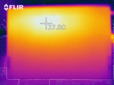 Mappa di calore sotto carico - Lato Inferiore