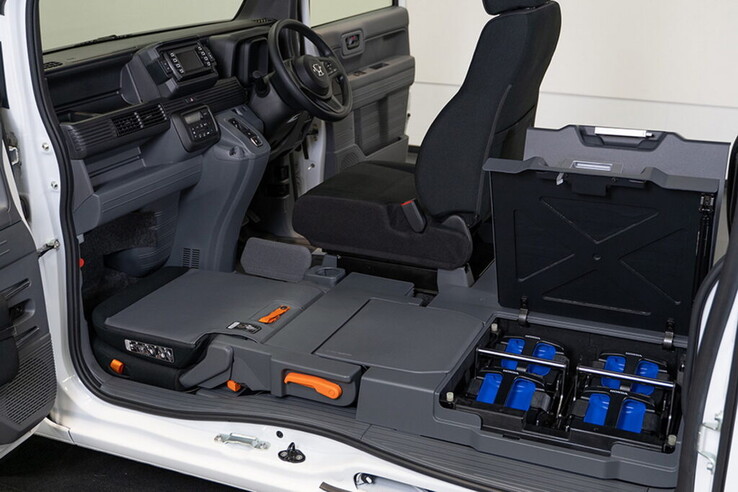 Le immagini in anteprima del concept Honda MEV-Van indicano una capacità della batteria piuttosto ridotta. (Fonte: Honda via Carscoops)
