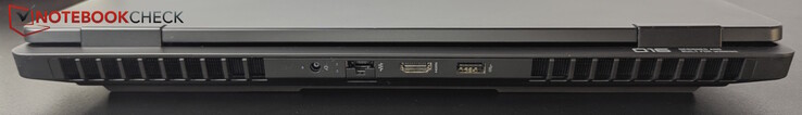 Posteriore: AC, LAN, HDMI 2.1, USB-A (10 Gbitps)