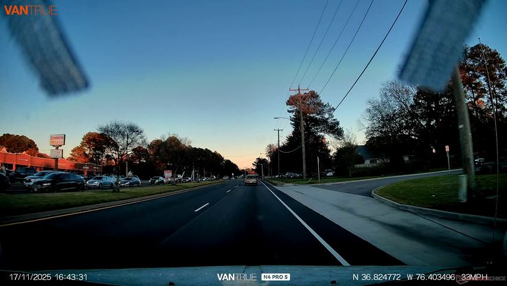 Schermata video della fotocamera frontale Sunset