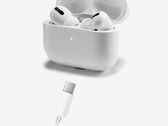 Apple potrebbe presentare gli AirPods che si ricaricano tramite USB-C all'evento del 12 settembre. (Immagine via Apple con modifiche)