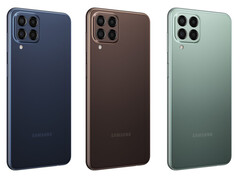 Il Galaxy M33 ha una batteria da 6.000 mAh e lo stesso display del Galaxy M23. (Fonte immagine: Samsung)