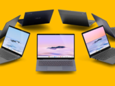 I Chromebook prodotti nell'ambito della nuova iniziativa di Google Chromebook Plus hanno specifiche più elevate di quelle che si vedono di solito nel mondo ChromeOS. (Immagine: Google Chrome, loghi Intel, AMD e Ryzen, con modifiche)