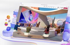 Lo spazio di lavoro 3D VR di Microsoft Mesh in MS Teams è ora disponibile per tutti gli utenti. (Fonte: Microsoft)
